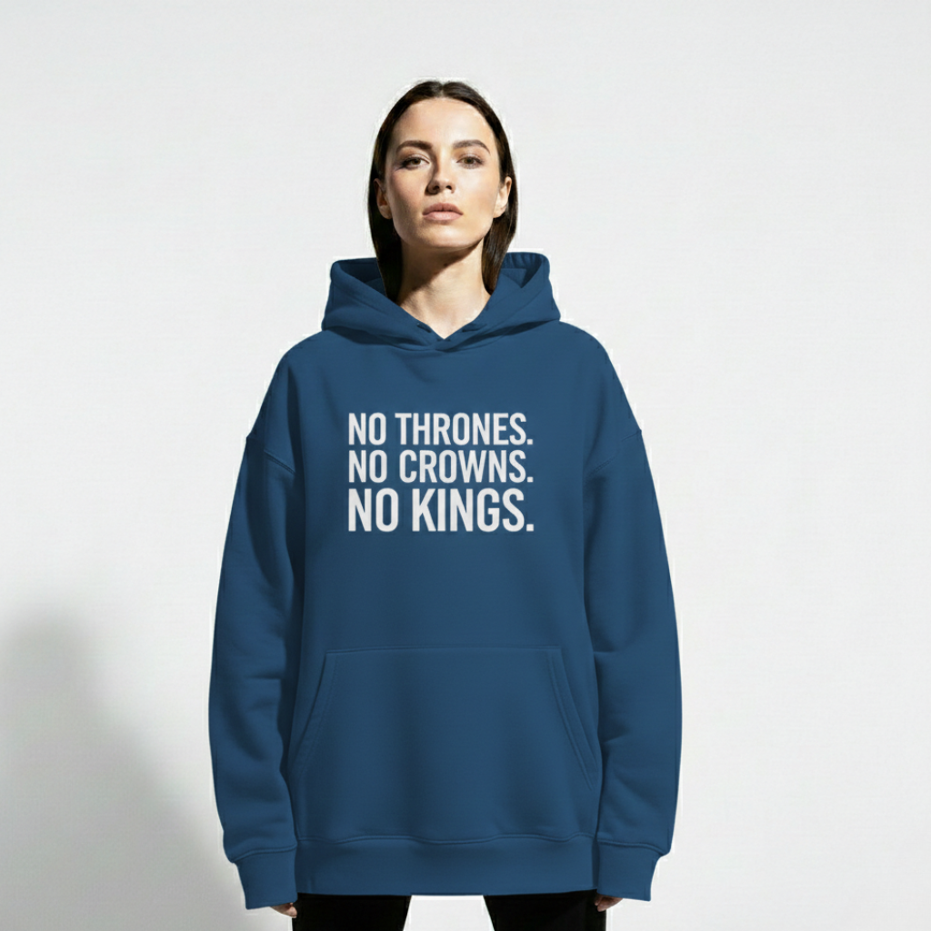 RAW TRUTH® NO KINGS Hoodie - Limited Edition Activist Streetwear