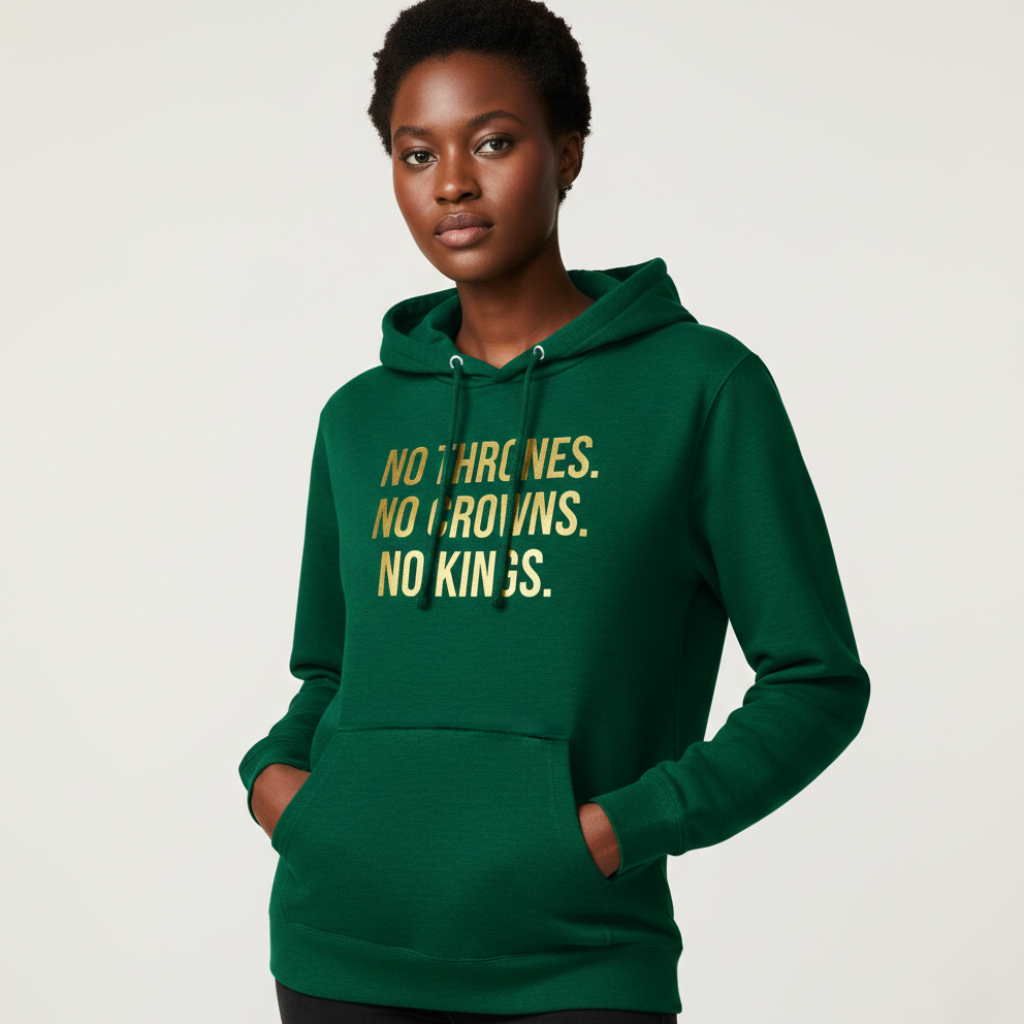 RAW TRUTH® NO KINGS Hoodie - Limited Edition Activist Streetwear