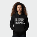 RAW TRUTH® NO KINGS Hoodie - Limited Edition Activist Streetwear