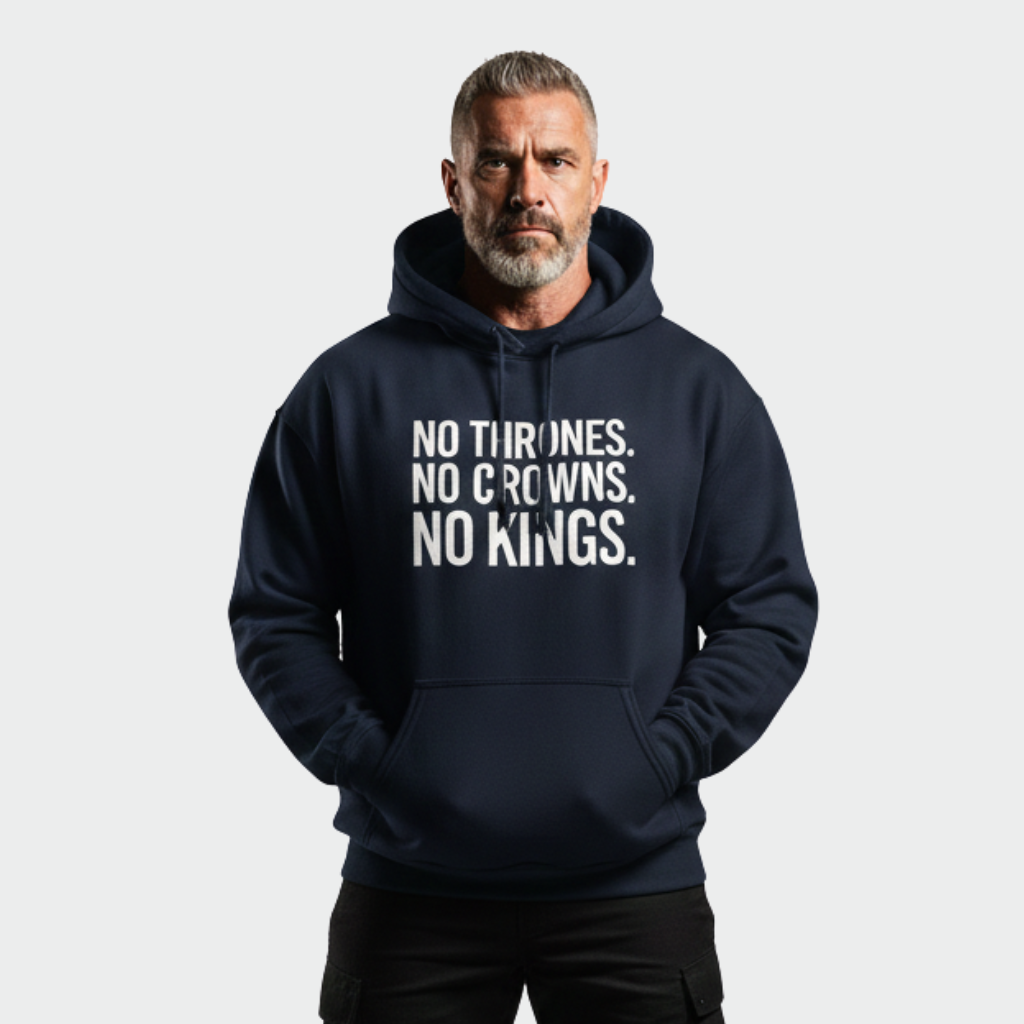 RAW TRUTH® NO KINGS Hoodie - Limited Edition Activist Streetwear
