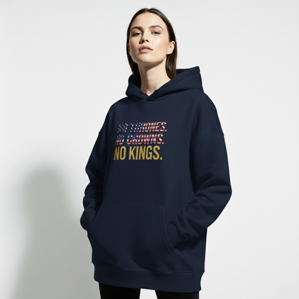 RAW TRUTH® NO KINGS Hoodie - Limited Edition Activist Streetwear